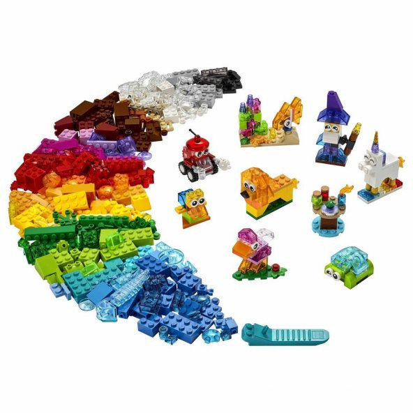 LEGO Classic 500 Parçalık Yaratıcı Şeffaf Parçalar Kutusu (11013) - Çocuk Oyuncak Yapım Seti - 2