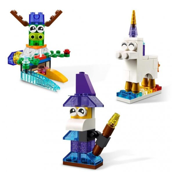 LEGO Classic 500 Parçalık Yaratıcı Şeffaf Parçalar Kutusu (11013) - Çocuk Oyuncak Yapım Seti - 6