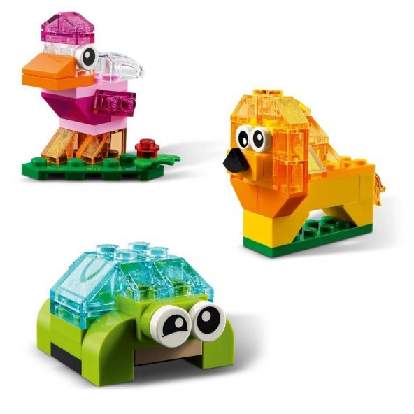 LEGO Classic 500 Parçalık Yaratıcı Şeffaf Parçalar Kutusu (11013) - Çocuk Oyuncak Yapım Seti - 7