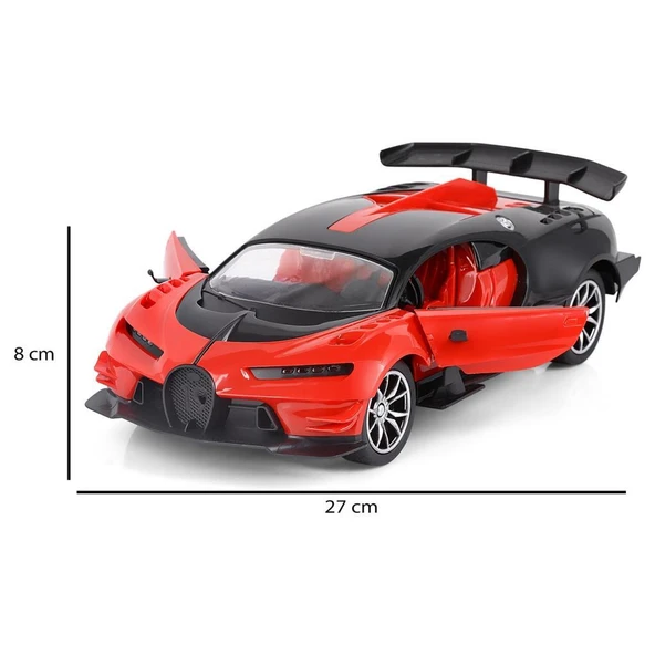 Uzaktan Kumandalı Ful Fonksiyon Kapıları Açılan Bugatti Oyuncak Spor Araba - 3