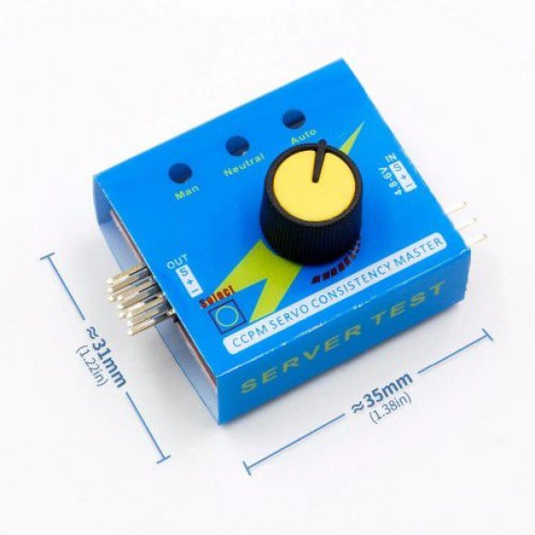 Servo Motor Hız Kontrol Servo Test Cihazı ESC Tester - 3 Kanal - 4