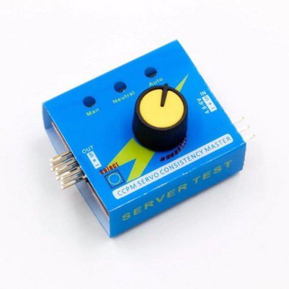 Servo Motor Hız Kontrol Servo Test Cihazı ESC Tester - 3 Kanal - 5