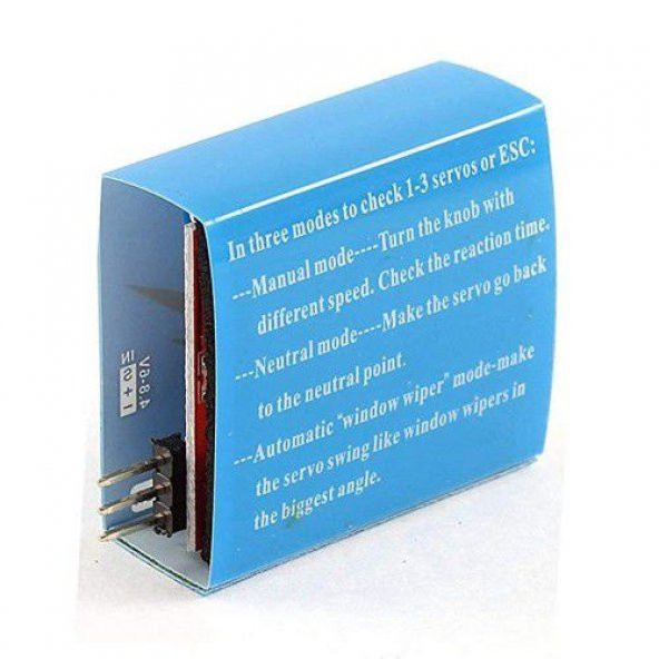Servo Motor Hız Kontrol Servo Test Cihazı ESC Tester - 3 Kanal - 7