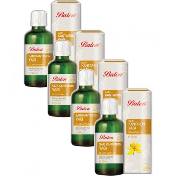 Balen Sarı Kantaron Yağı (Maserasyon) 50 ml 4lü