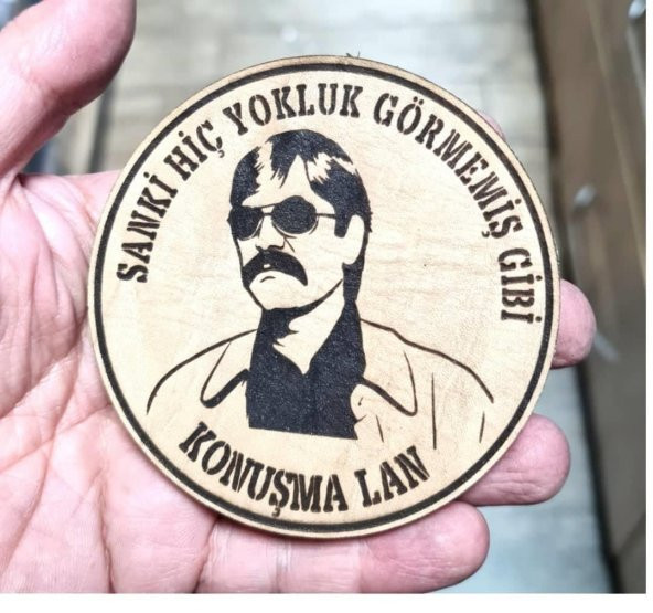 BABAYİĞİT Sanki Hiç Yokluk Görmemiş Gibi Konuşma Lan Deri PEÇ - Arma - Askeri Patch - Resim 2