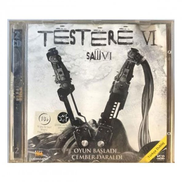 Testere 6 Kullanılmış Koleksiyonluk VCD Film