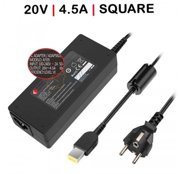 Lenovo 20V 4.5A 90W Usb Notebook Adaptörü KARE UC (RNA-IB08)