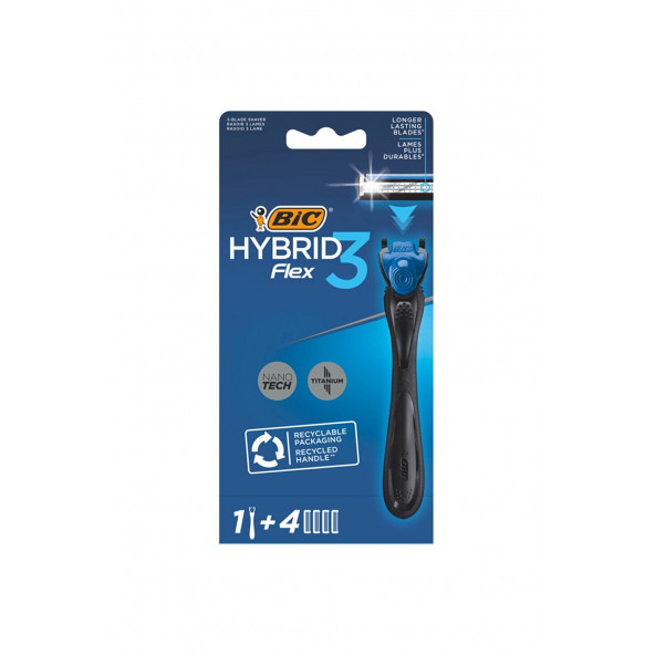 Bic Flex 3 Hybrıd Erkek Tıraş Bıçağı 1 Sap + 4 Başlık