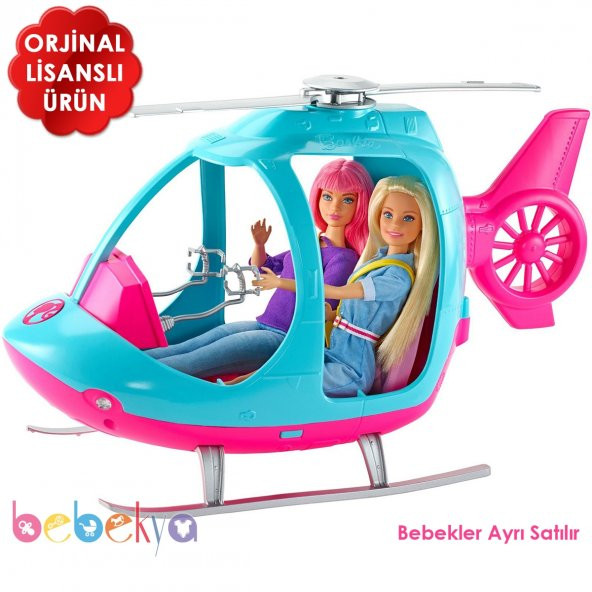 Orjinal Barbienin Pembe Helikopteri Oyun Seti