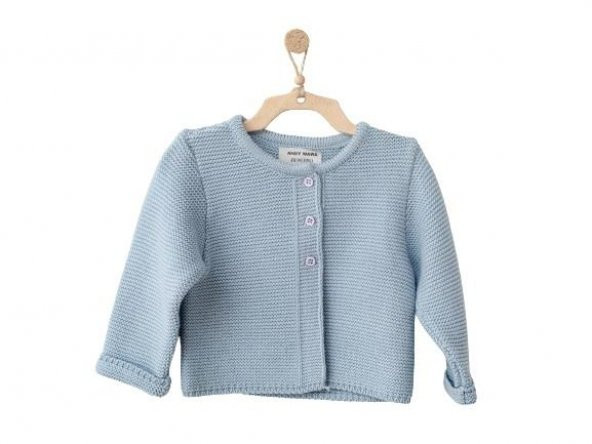 Andywawa AC22820R Jacket Knitwear Basic Bebek Ceket Blue - 2