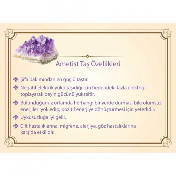 Nipora Hem Bileklik - Hem Kolye - Hem Tesbih 99lu Mor Ametist Doğaltaş Aksesuar - 8