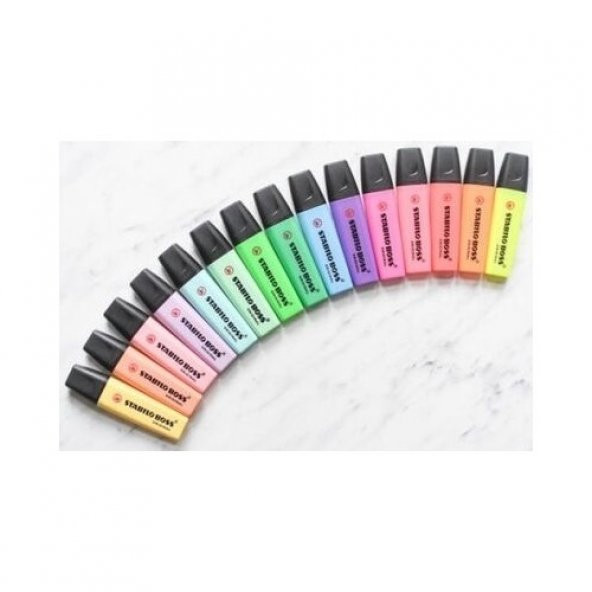 Stabilo Fosforlu Kalem Boss Orıgınal 15 Li Set 7015-01 - 3