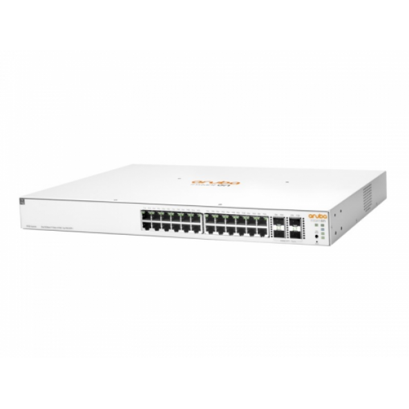 HP Aruba Instant On JL683A 1930-24G, 24Port,  GigaBit, 24 Port PoE, 195W, 4 Port Gigabit SFP, Yönetilebilir, Rack Mount Switch - 2