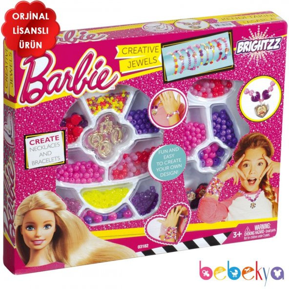 Orjinal Lisanslı Barbie Takı ve Boncuk Seti Büyük Boy Takı ve Boncuk Seti