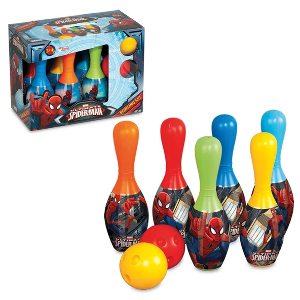 Orjinal Spiderman Lisanslı Büyük Boy Bowling Oyunu Örümcek Adam Bovling