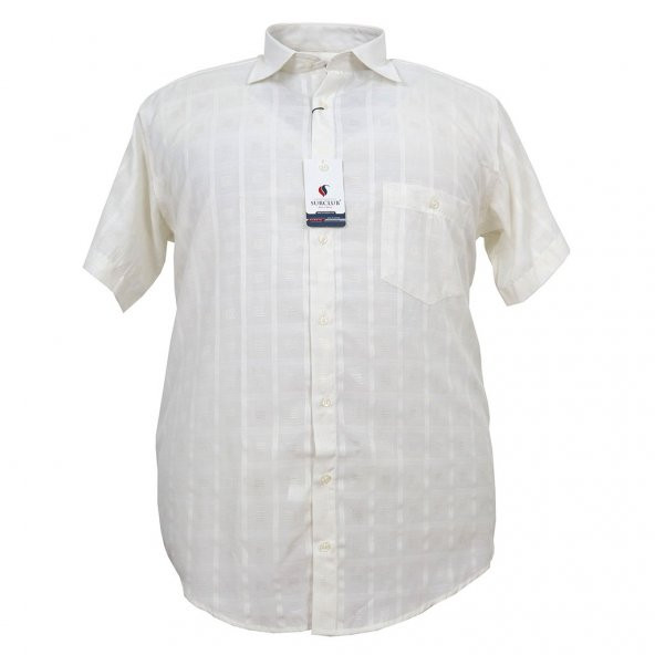 Büyük Beden Battal Boy Erkek Gömlek Surco Kısa Kol