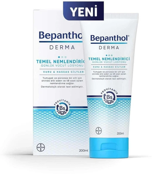 Bepanthol Derma Temel Nemlendirici Günlük Vücut Losyonu 200 ml ürün görseli