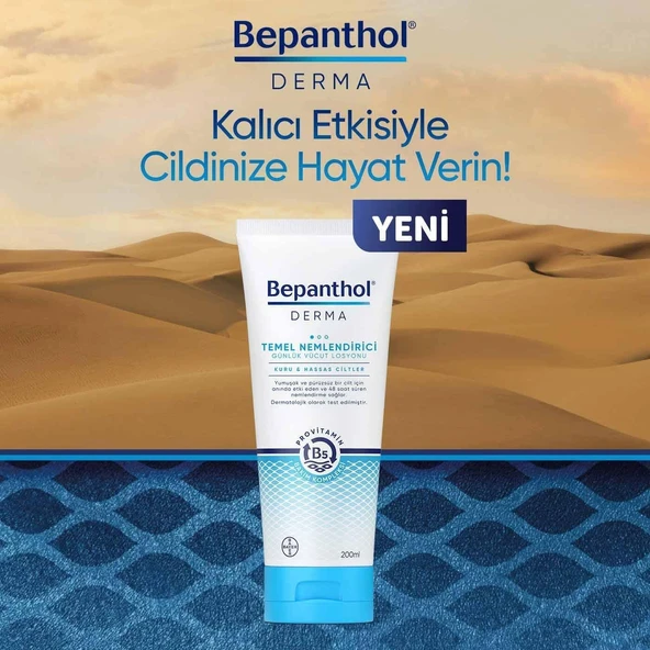 Bepanthol Derma Temel Nemlendirici Günlük Vücut Losyonu 200 ml - Resim 3
