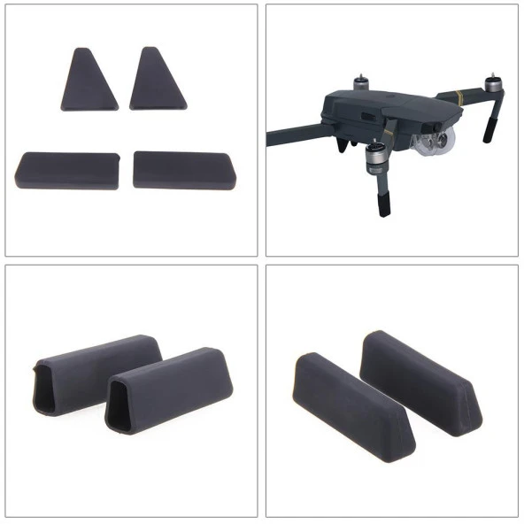 DJI Mavic Pro Silikon İniş Ayağı Anti-Şok Yükseltme Koruyucu - Resim 6