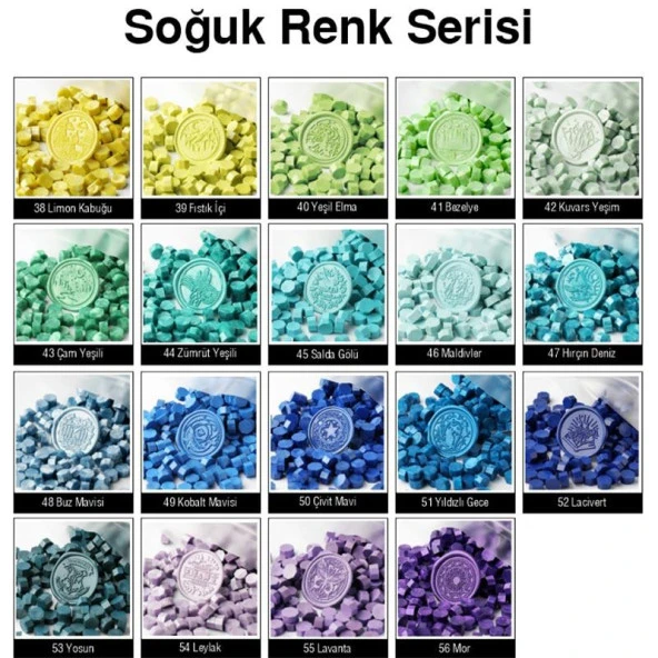 Mühür Mumu 50 Davetiye İçin 150 Boncuk Model: 49 Kobalt Mavisi - Resim 2