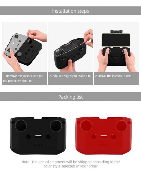 DJI Mini2 Kumanda İçin Silikon Koruma Kılıfı Boyun Askısı - Resim 4