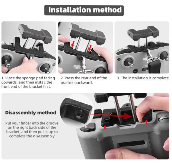 DJI Mini2 Kumanda İçin Silikon Koruma Kılıfı Boyun Askısı - Resim 9