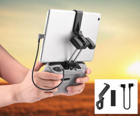 DJI 2S Kumanda Tablet Tutucu ve TYPE-C Uzatma Kablosu - 12