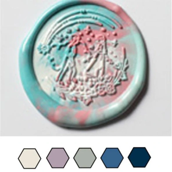 Mühür Mumu 100 Davetiye İçin 300 Boncuk Model: 20 Donmuş Orman - Resim 2