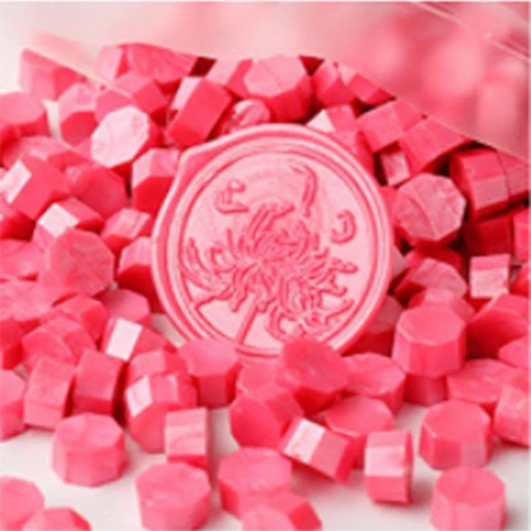 Mühür Mumu 100 Davetiye İçin 300 Boncuk Model: 27 Pembe Rüya