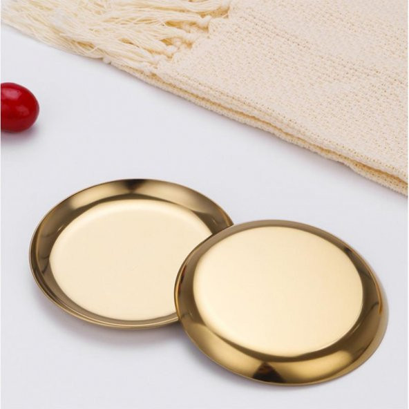 Mühür Mumu Çalışma Tepsisi Paslanmaz Çelik Yuvarlak 10x10cm - Resim 6