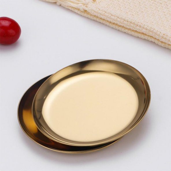 Mühür Mumu Çalışma Tepsisi Paslanmaz Çelik Yuvarlak 10x10cm - Resim 7