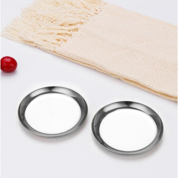 Mühür Mumu Çalışma Tepsisi Paslanmaz Çelik Yuvarlak 10x10cm - Resim 11