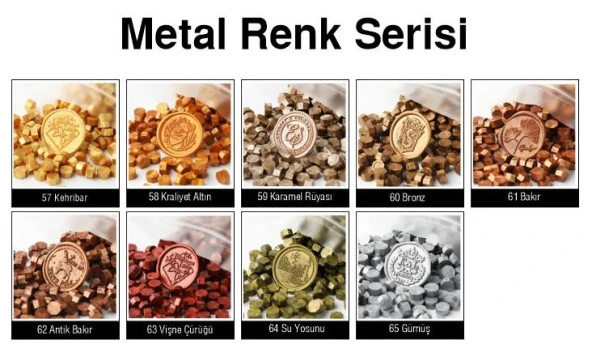 Mühür Mumu 100 Davetiye İçin 300 Boncuk Model: 60 Bronz - 2