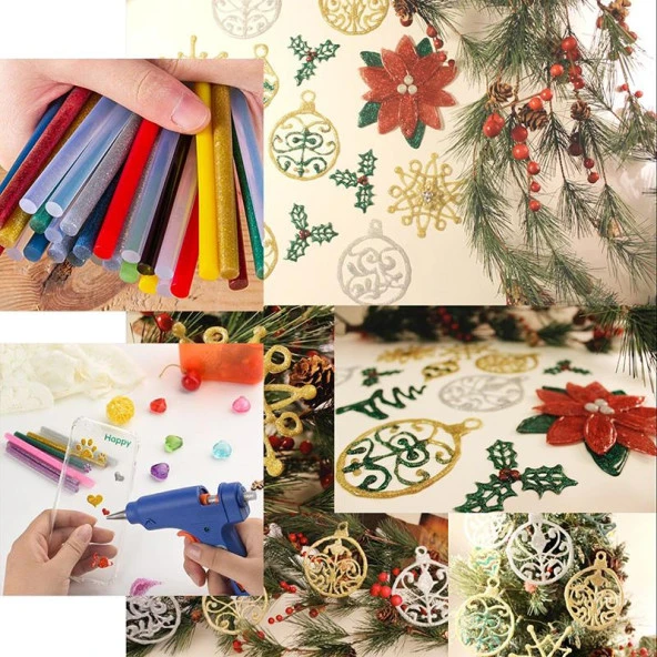 Mühür Mumu Çubuk Sıcak Tutkal 7mm x 10cm 12 li siyah Renk - Resim 3