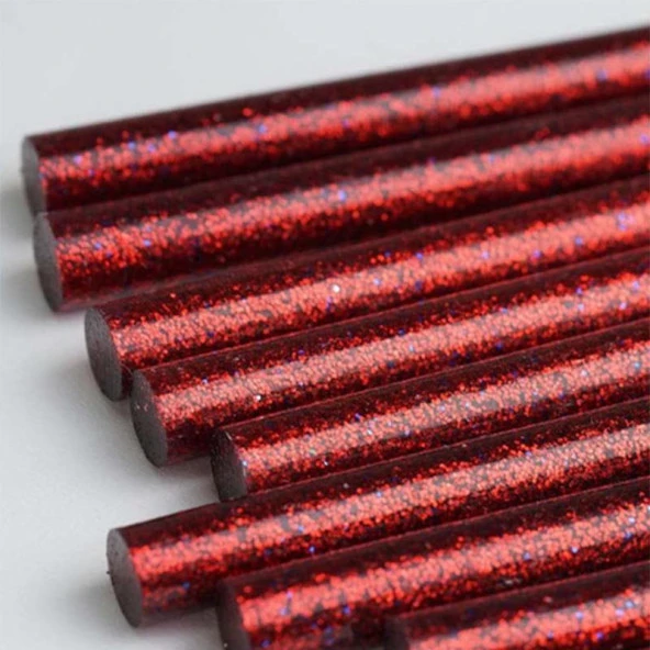 Mühür Mumu Simli Çubuk Sıcak Tutkal 7mm x 10cm 12 li Yeşil Renk - Resim 2