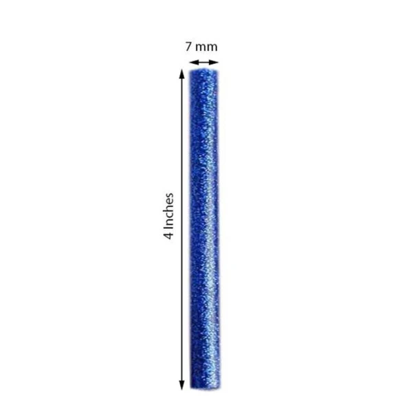 Mühür Mumu Simli Çubuk Sıcak Tutkal 7mm x 10cm 12li Lacivert Renk - 3