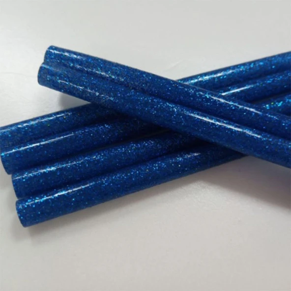 Mühür Mumu Simli Çubuk Sıcak Tutkal 7mm x 10cm 12li Lacivert Renk - 4