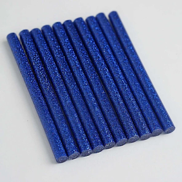 Mühür Mumu Simli Çubuk Sıcak Tutkal 7mm x 10cm 12li Lacivert Renk - 6
