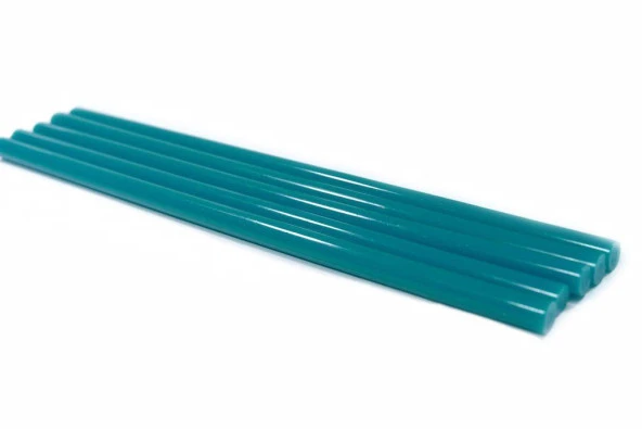 Mühür Mumu Çubuk Sıcak Tutkal 7mm x 10cm 12 li Turkuvaz Renk - 2