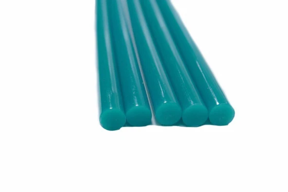 Mühür Mumu Çubuk Sıcak Tutkal 7mm x 10cm 12 li Turkuvaz Renk - 3