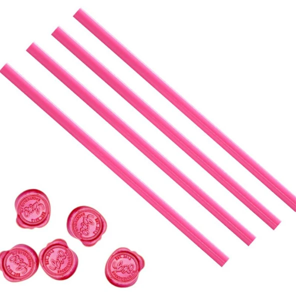 Mühür Mumu Çubuk Sıcak Tutkal 11mm x 30cm 4 lü Pembe Renk ürün görseli