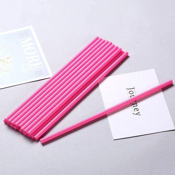 Mühür Mumu Çubuk Sıcak Tutkal 11mm x 30cm 4 lü Pembe Renk - Resim 4