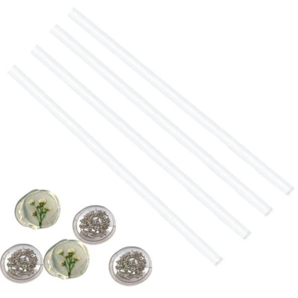 Mühür Mumu Çubuk Sıcak Tutkal 11mm x 30cm 4 lü  Transparan Şeffaf ürün görseli