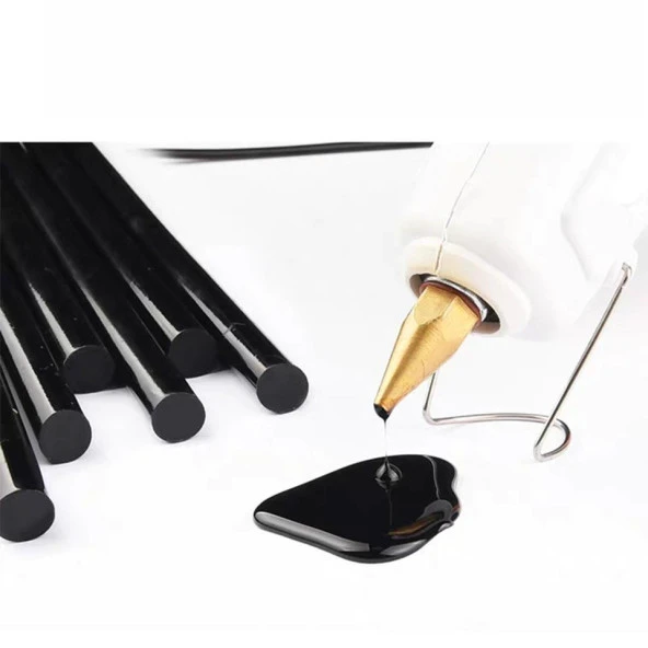 Mühür Mumu Çubuk Sıcak Tutkal 11mm x 30cm 4 lü Siyah Renk - Resim 4