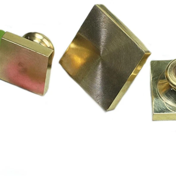 Mührü Mumu Damga 45mm Kare Boş Bakır Kafa + Gül Ağacı Sap - Resim 4