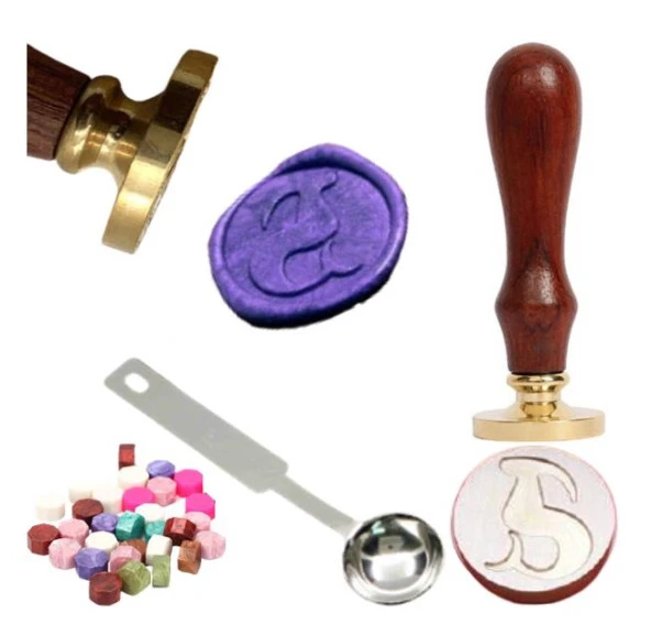 Mektup Damga Mühürü Oğlak Burcu + 30 Mühür Mumu + Eritme Kaşığı