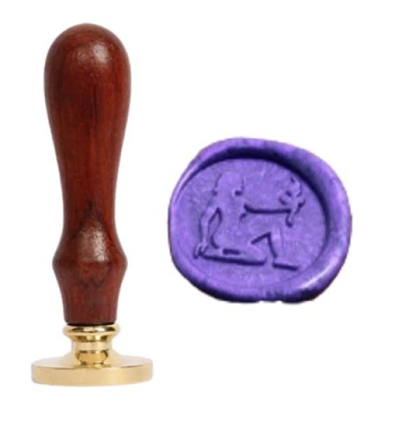 Mektup Damga Mühürü Başak Burcu + 30 Mühür Mumu + Eritme Kaşığı - Resim 9