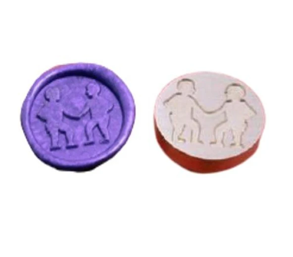 Mektup Damga Mühürü İkizler Burcu + 30 Mühür Mumu + Eritme Kaşığı - Resim 11