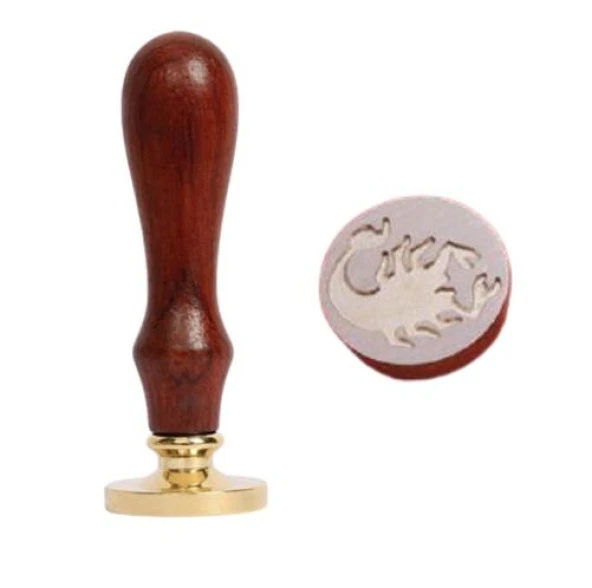 Mektup Damga Mühürü Akrep Burcu + 30 Mühür Mumu + Eritme Kaşığı - Resim 10