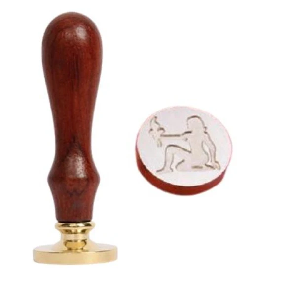 Mektup Damga Mühürü Başak Burcu + 30 Mühür Mumu + Eritme Kaşığı - Resim 10